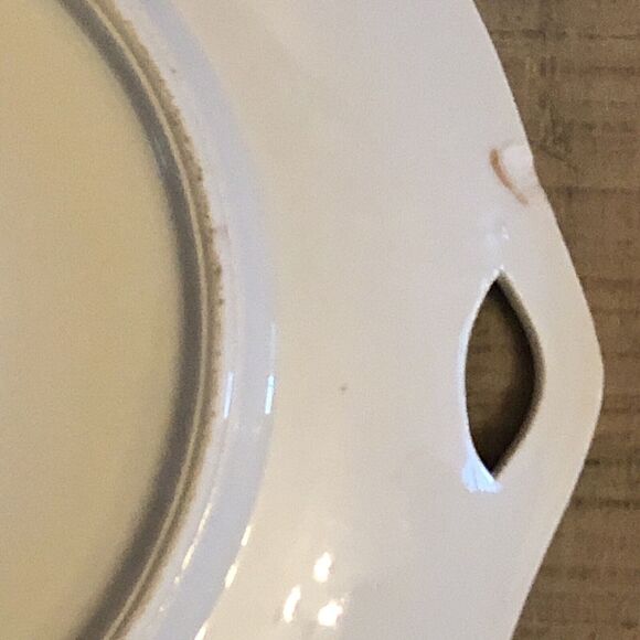 Exotic Bird Plates Porcelain PK Unity Server Trays Handpainted Peafowls Set of 2 - Picture 10 of 12